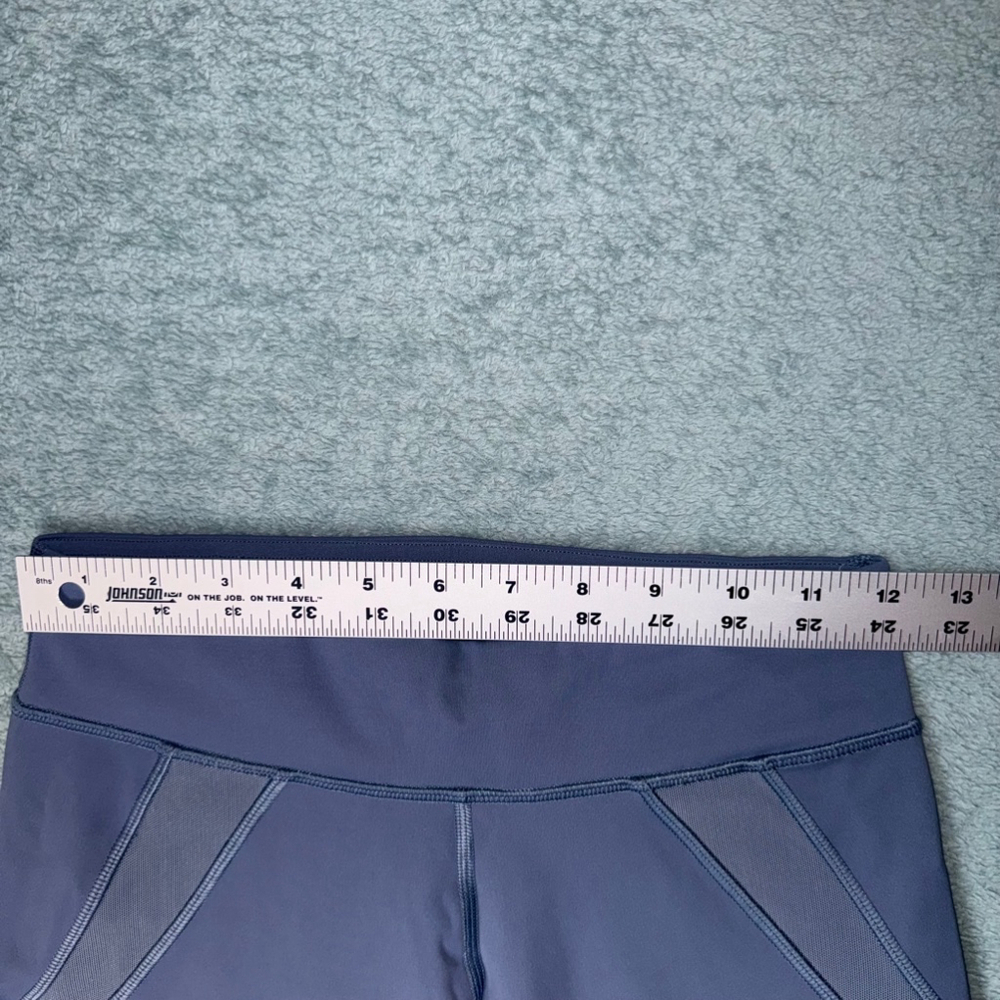 Women's Lululemon Leggings Crop Mesh Steel Blue Size 4 - Picture 6 of 9